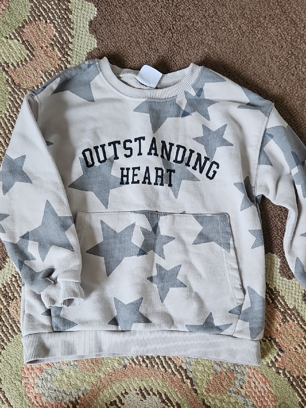 Zara Sweatshirt with Gray Star Print